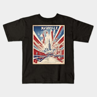 Nashville Tennessee United States of America Tourism Vintage Poster Kids T-Shirt